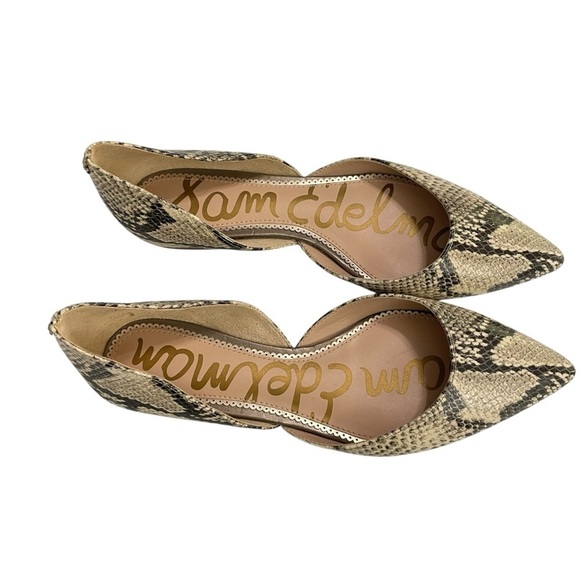SAM EDELMAN Leather D'Orsay Flat Shoes size 8 - Picture 6 of 13